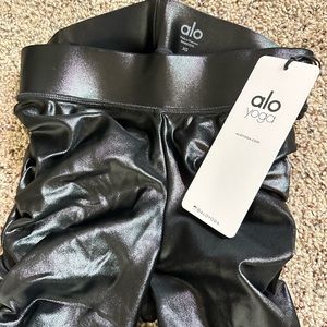 ALO Yoga Black Shiny Pants